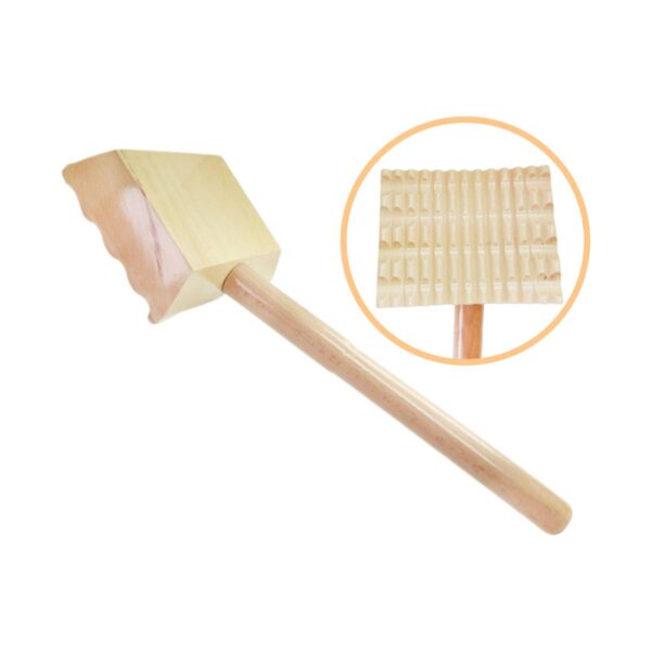 Cubic Wooden Massager with Handle
