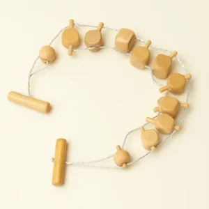 Rope massager Wooden massage Roller Rope with Cubes (2.43.)