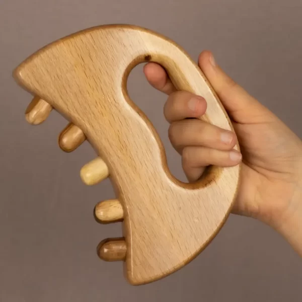 gua sha masazer Gua Sha Wooden Massager with Handle (2.45.)