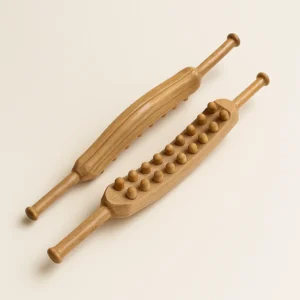Gua Sha Wood Stick Double Row (2.50.)